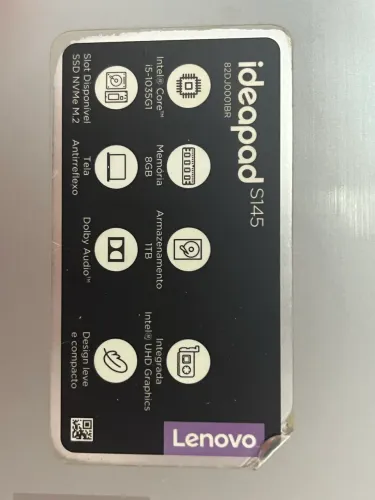 Notebook Lenovo IdeaPad S145 i5 | 8GB | SSD