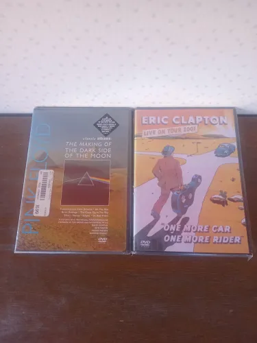 DVDs Pink Floyd e Eric Clapton lacrados