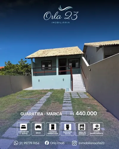 GUARATIBA, ORLA 23 IMOBILIÁRIA VENDE! Excelente imóvel com vista espetacular para a lagoa