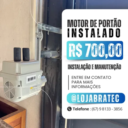 Motor para portão de elevação de 8 segundos (instalado)