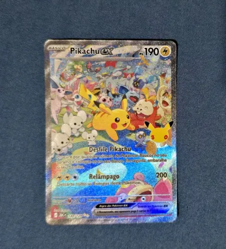 Carta Pokemon 30 anos Pikachu ex