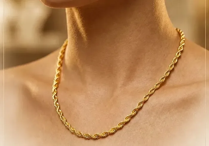 Colar Trancelim Em Ouro 18k 750