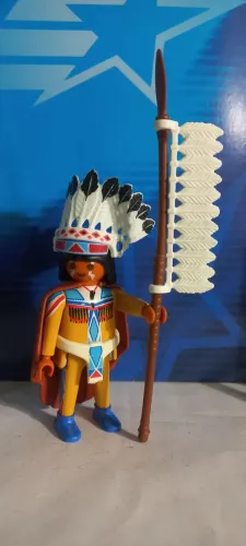 Playmobil western Chefe índio Geabra (velho oeste faroeste)