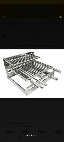 Kit Churrasqueira Uruguaia Inox Grill