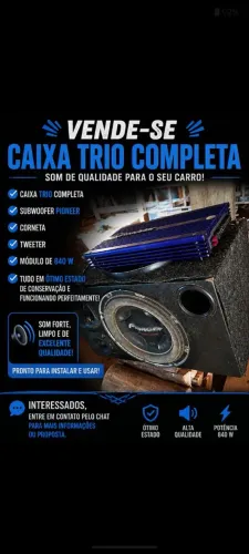 Caixa trio completa