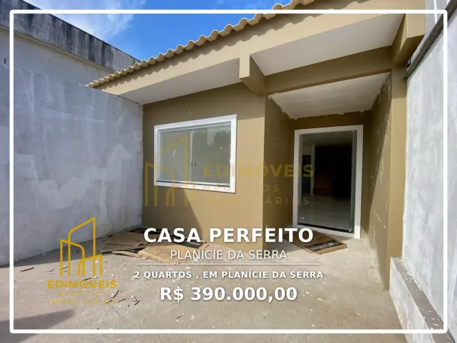 Oportunidade em Planície da Serra! Linda casa de 2 quartos para sua família.
