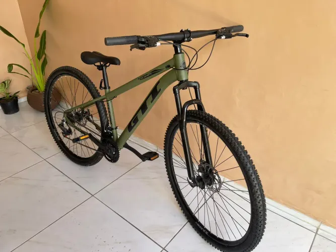 Bicicleta GTI Roma Aro 29 21v | Verde Militar | Nova