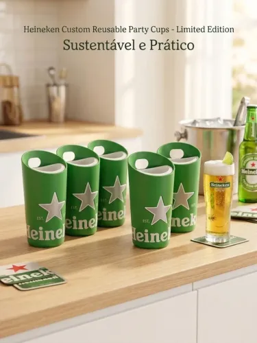 Cervegela Original Heineken 600ml em auto relevo