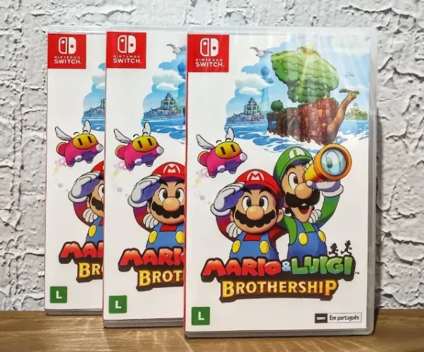Mario e Luigi Brothership Switch Lacrado (Aceitamos seu jogo usado com pagamento)