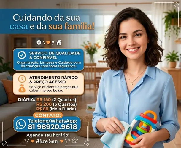 DIARISTA OU BABÁ BARATO