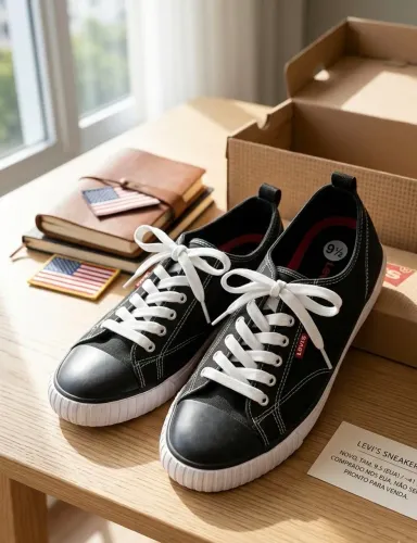 Tênis Tênis unissex Levi's Anika C Logo.