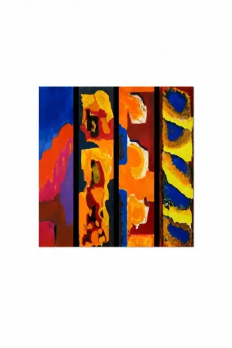 Quadro "Os Corais No Mar Laranja"