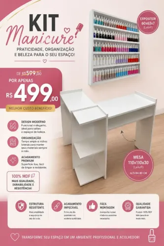 Kit mdf manicure 