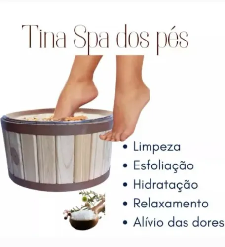 Spa tina para os pés + 1 quadro enfeite de parede