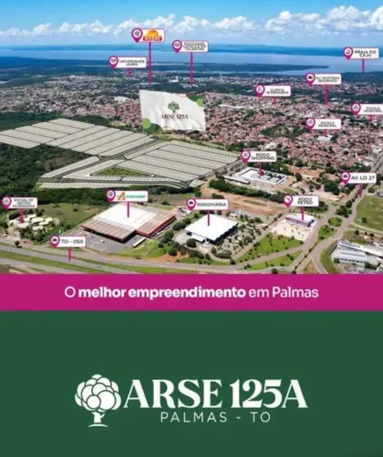 ARSE 125A, Lote quitado, frente p sul, próximo a rodoviária e ao Atacadao
