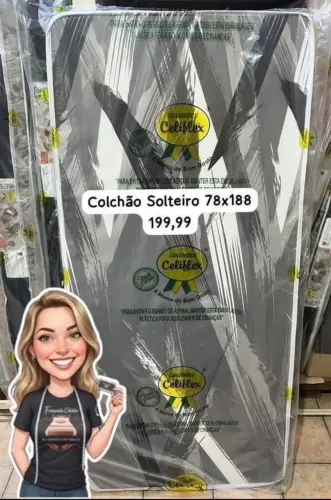 COLCHÃO SOLTEIRO 78x188 pronta entrega