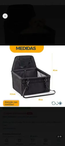 Cadeirinha pet para carro