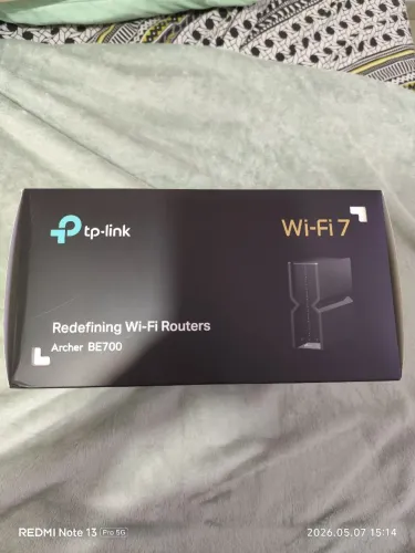 Roteador TP-LINK Wi Fi 7 BE15000 BE700 Novo Sem Uso Tri Banda 6Ghz com Recibo de Compra