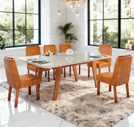 Conjunto Sala de Jantar 6 cadeiras - NOVA