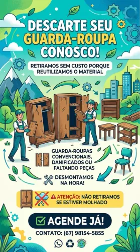 Descarte de móveis