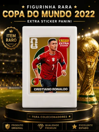 Figurinha Legend Dourada Cristiano Ronaldo copa 2026