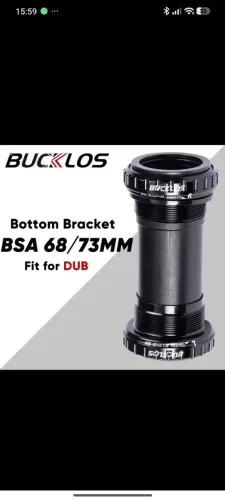 Movimento central DUB Sram bucklos zero na caixa top