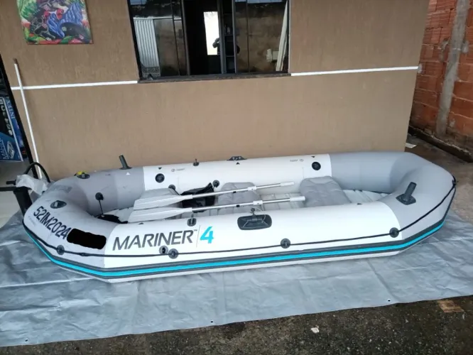 Bote inflável Mariner 4 Capacidade 500kg Registrado Na Marinha Documentado capacidade 