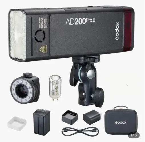 Godox AD200 Pro II novo na caixa