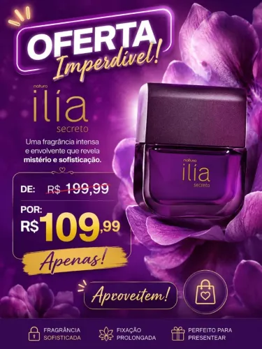 Deo Parfum ília secreto natura