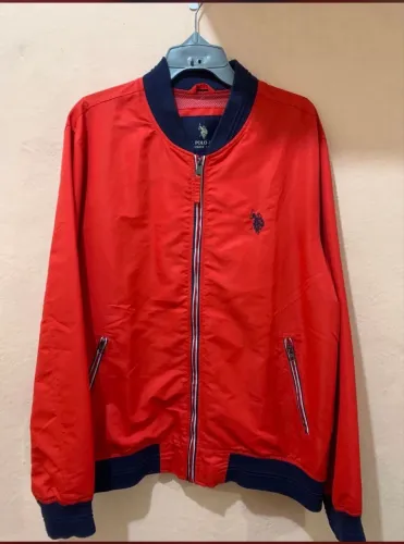 jaqueta us polo assn vermelha g