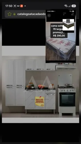 COZINHA ITATIAIA COMPACTA 7P C/NICHO ROSE BRANCO 0595