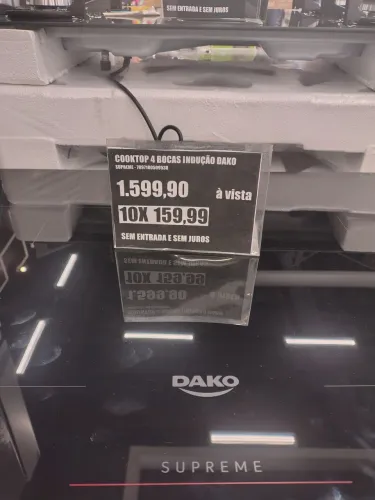 Fogão de indução, novo na caixa.