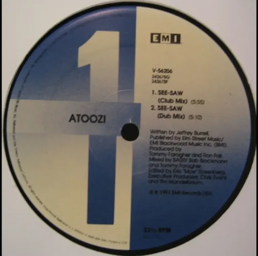 Lp Vinil Atoozi - See-Saw - Single 12"