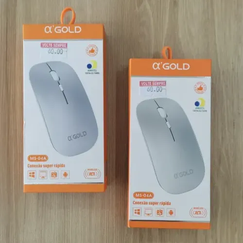 Mouse sem fio slim recarregável a gold pro ? qualidade e design impecável apenas 60,00 ?