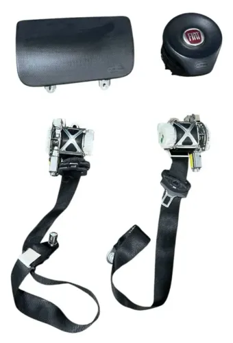 Kit air bag grand siena cinza escuro 
