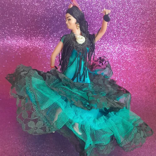 Boneca Espanhola Marin Chiclana antiga colecionável