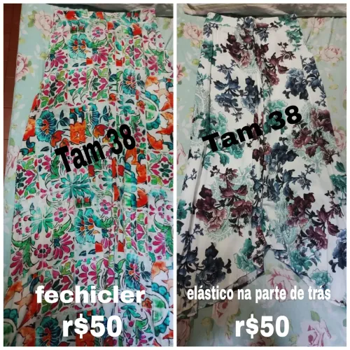 Saias longas marca c&a vestem 38 ao 40 seminovas r$50 cada uma 