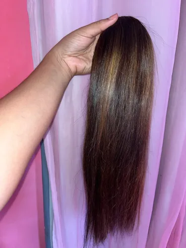MEGA HAIR CABELO 100% HUMANO - MORENA ILUMINADA 40CM