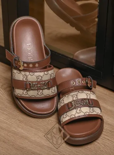 Chinelo Gucci luxo Feminino