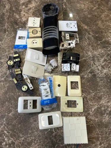 Kit de tomadas, interruptores,boquilhas,companhia,luminária,tomada para antena 