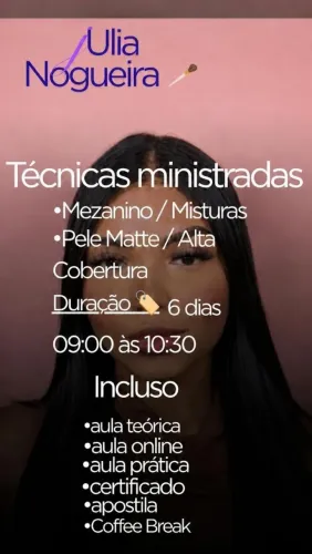 Inclusos no curso de maquiagem!