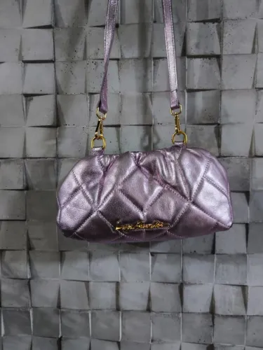 LUIZA BARCELOS - Bolsa pequena / Metalizada Rosa. LINDA!!!!!