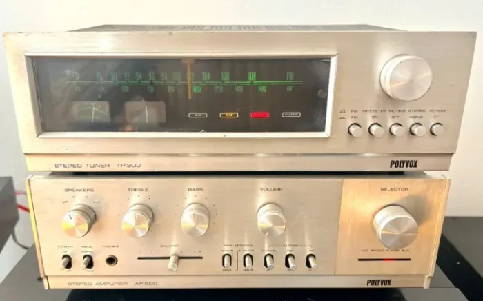 Amplificador Polyvox AP-800 + Tuner TP-300 - Revisados - Funcionando 100%