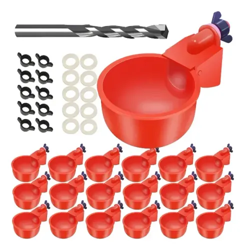 Kit com 16 Copos Bebedouros Automáticos para Aves