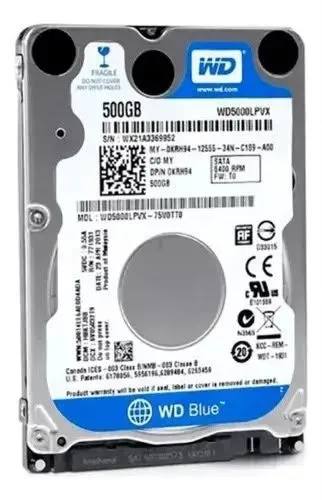 HD de notebook wd 500 gb saudável