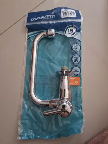 Torneira plástico de parede 1/2 de cozinha cromada