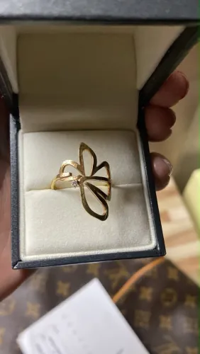 Anel H.Stern Flor - Coleção Oscar Niemeyer - Ouro 18K com diamante