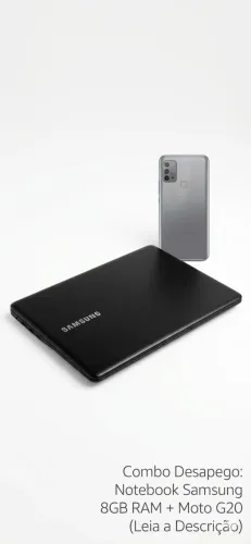Notebook Samsung (8GB RAM + SSD Kingston) + Moto G20