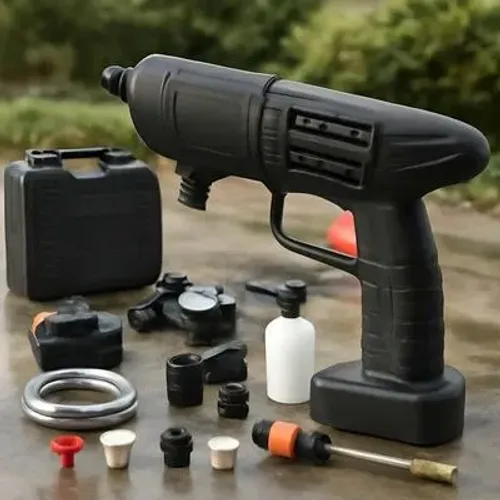 Lavadora Alta Pressão Portátil Sem Fio 21v Bateria Bivolt Preto 110/220 47-63hz