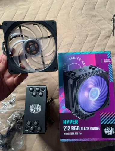 Cooler para Processador COOLER MASTER HYPER212 RGB ALL Black Edition 
